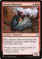 Magic the Gathering Card - Seismic Elemental - MTG Circle