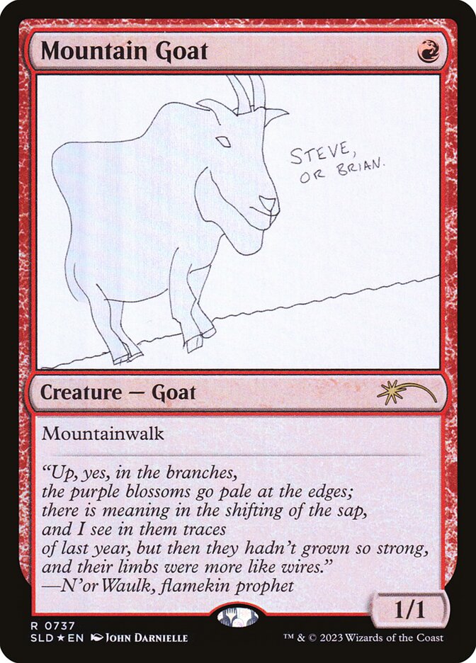 Magic the Gathering Card - Mountain Goat - MTG Circle