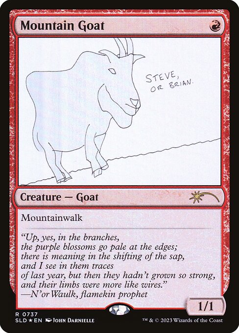 Magic the Gathering Card - Mountain Goat - MTG Circle