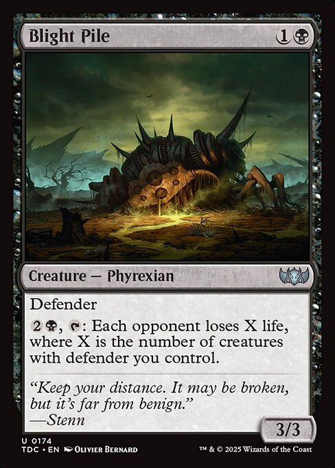 Magic the Gathering Card - Blight Pile - MTG Circle