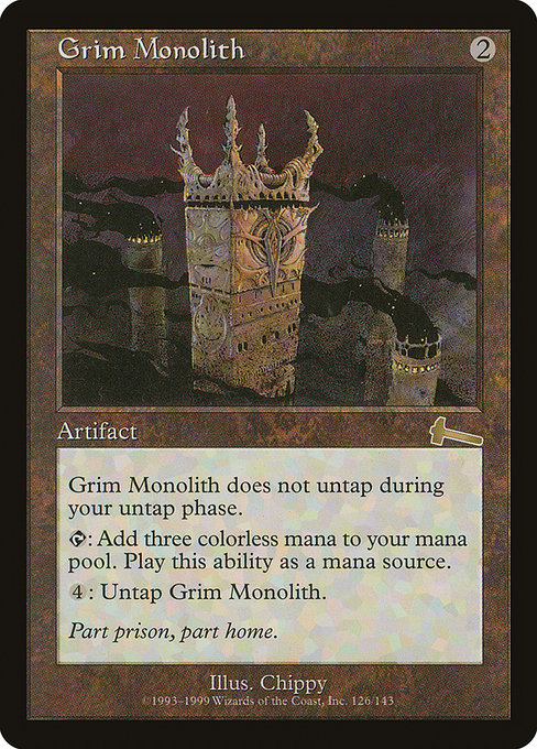 Magic the Gathering Card - Grim Monolith - MTG Circle