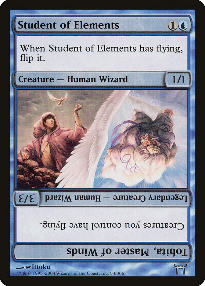 Magic the Gathering Card - Student of Elements // Tobita, Master of Winds - MTG Circle