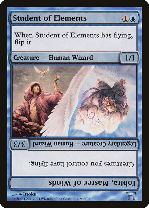 Magic the Gathering Card - Student of Elements // Tobita, Master of Winds - MTG Circle