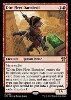 Magic the Gathering Card - Dire Fleet Daredevil - MTG Circle