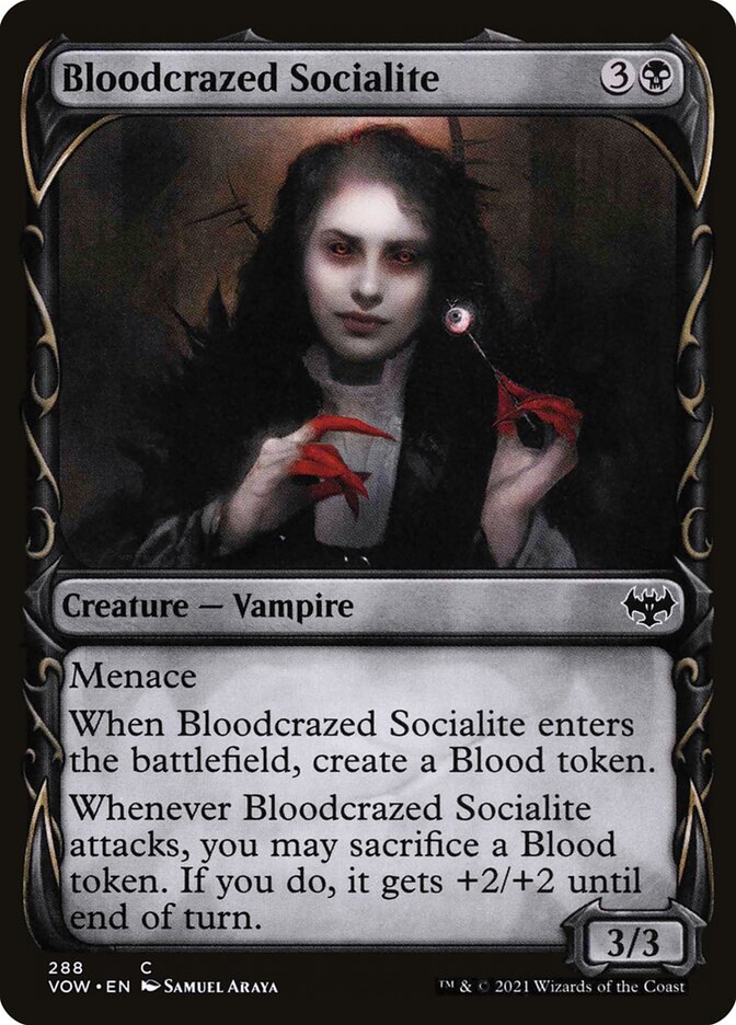 Magic the Gathering Card - Bloodcrazed Socialite - MTG Circle
