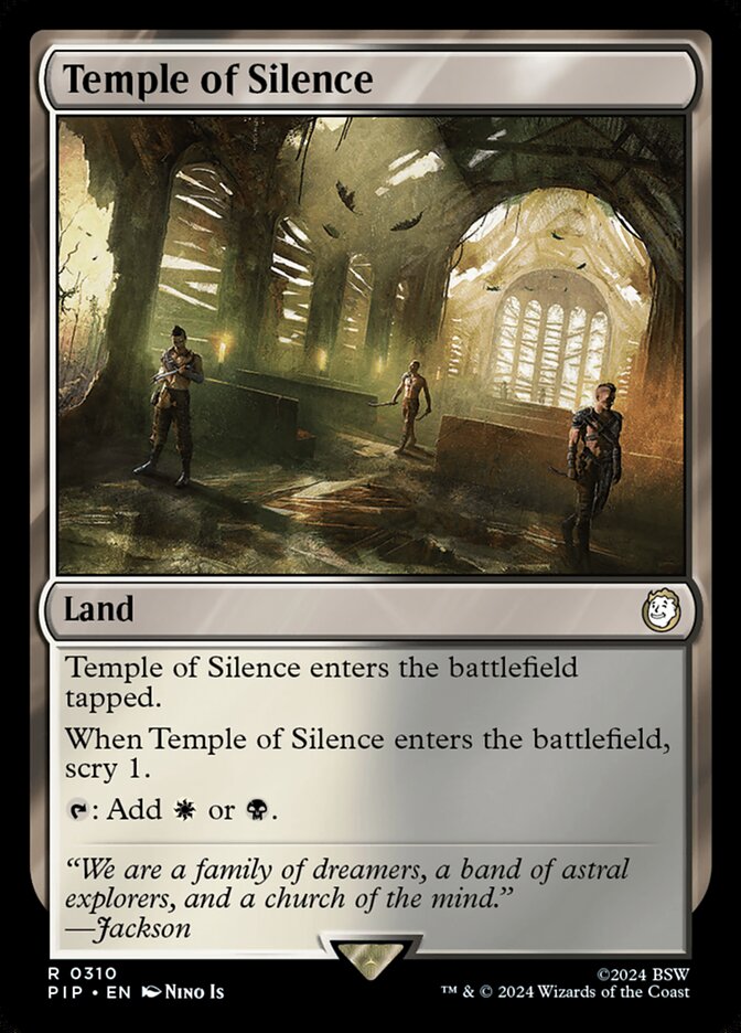Magic the Gathering Card - Temple of Silence - MTG Circle