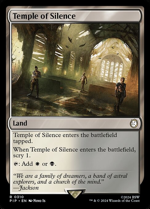 Magic the Gathering Card - Temple of Silence - MTG Circle