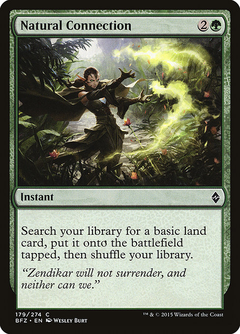 Magic the Gathering Card - Natural Connection - MTG Circle