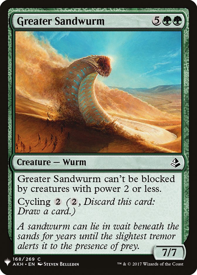 Magic the Gathering Card - Greater Sandwurm - MTG Circle