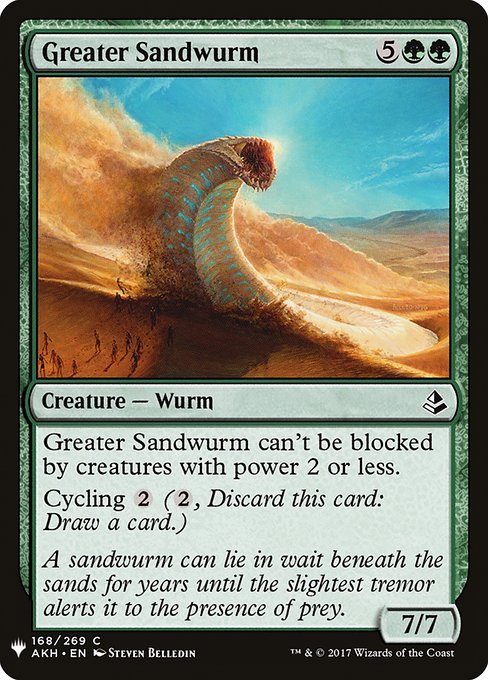 Magic the Gathering Card - Greater Sandwurm - MTG Circle