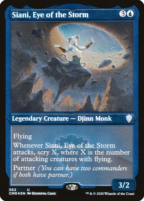 Magic the Gathering Card - Siani, Eye of the Storm - MTG Circle