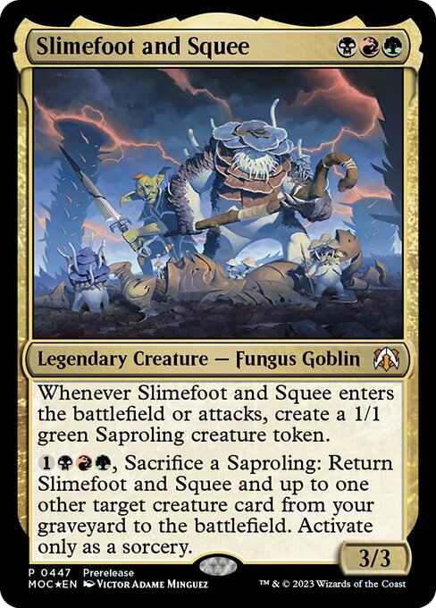 Magic the Gathering Card - Slimefoot and Squee - MTG Circle