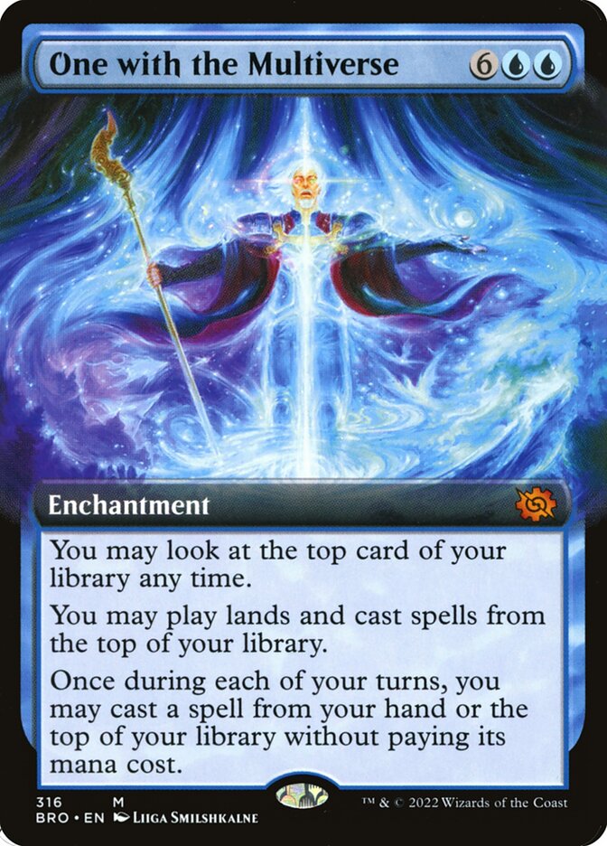 Magic the Gathering Card - One with the Multiverse - MTG Circle