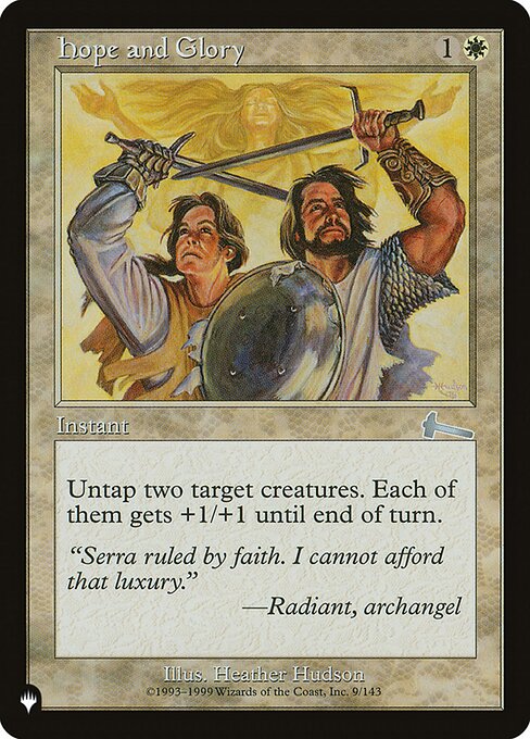 Magic the Gathering Card - Hope and Glory - MTG Circle