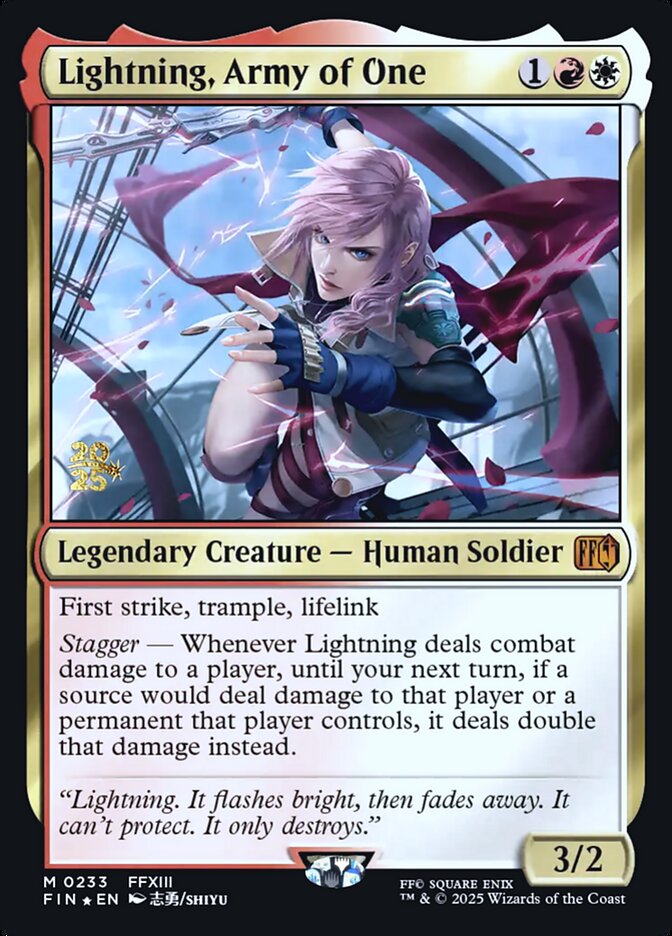 Magic the Gathering Card - Lightning, Army of One - MTG Circle