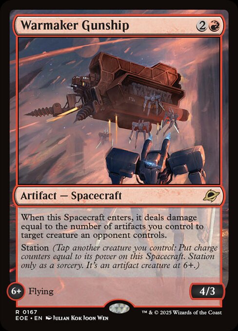 Magic the Gathering Card - Warmaker Gunship - MTG Circle