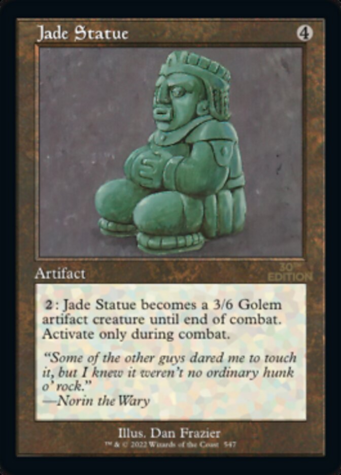 Magic the Gathering Card - Jade Statue - MTG Circle