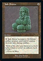 Magic the Gathering Card - Jade Statue - MTG Circle