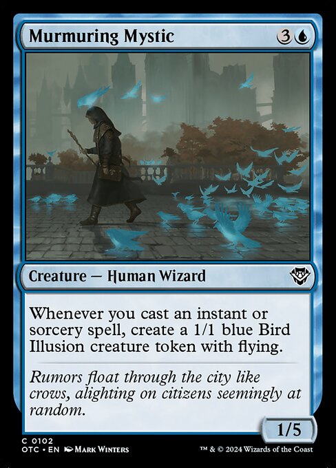 Magic the Gathering Card - Murmuring Mystic - MTG Circle