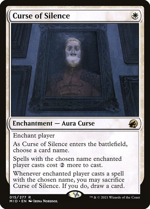 Magic the Gathering Card - Curse of Silence - MTG Circle