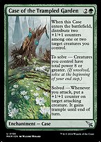 Magic the Gathering Card - Case of the Trampled Garden - MTG Circle