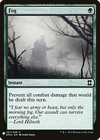 Magic the Gathering Card - Fog - MTG Circle