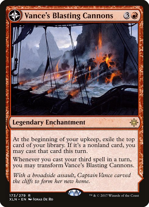Magic the Gathering Card - Vance's Blasting Cannons - MTG Circle