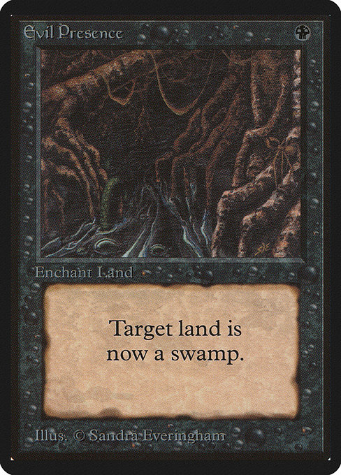 Magic the Gathering Card - Evil Presence - MTG Circle