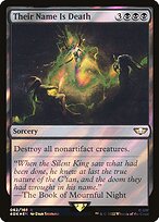 Magic the Gathering Card - Their Name Is Death - MTG Circle