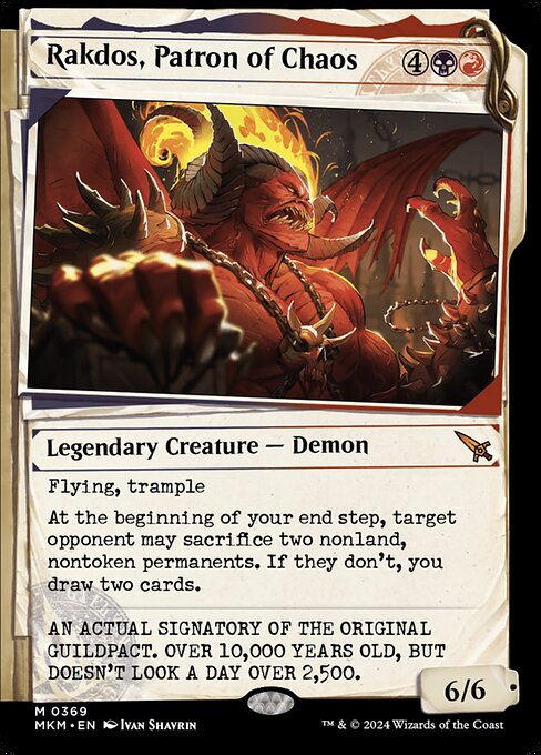 Magic the Gathering Card - Rakdos, Patron of Chaos - MTG Circle