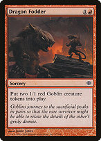 Magic the Gathering Card - Dragon Fodder - MTG Circle