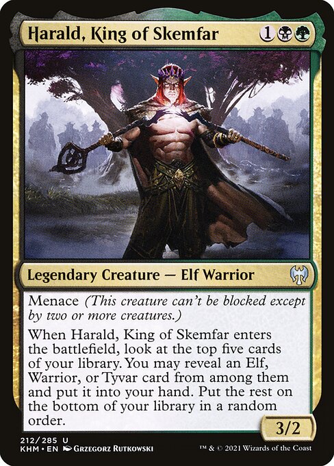Magic the Gathering Card - Harald, King of Skemfar - MTG Circle