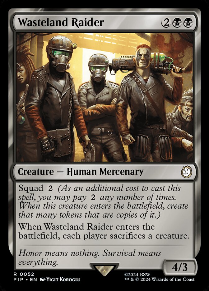 Magic the Gathering Card - Wasteland Raider - MTG Circle