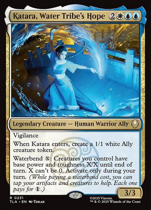 Magic the Gathering Card - Katara, Water Tribe's Hope - MTG Circle