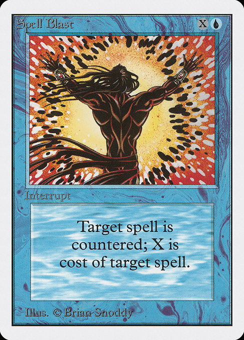 Magic the Gathering Card - Spell Blast - MTG Circle