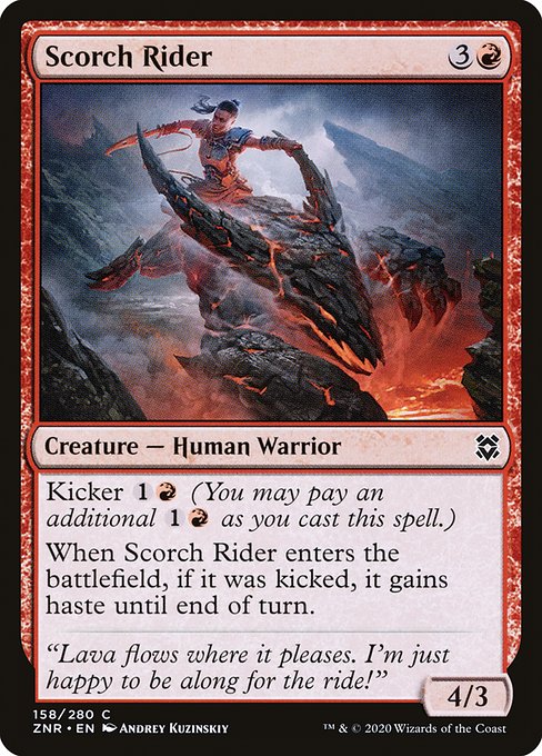 Magic the Gathering Card - Scorch Rider - MTG Circle