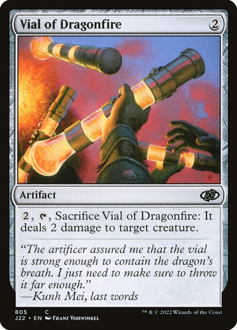 Magic the Gathering Card - Vial of Dragonfire - MTG Circle