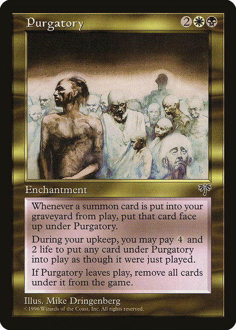 Magic the Gathering Card - Purgatory - MTG Circle