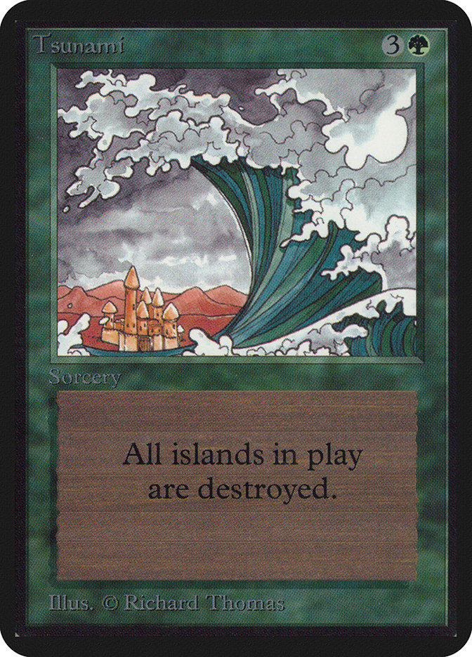 Magic the Gathering Card - Tsunami - MTG Circle