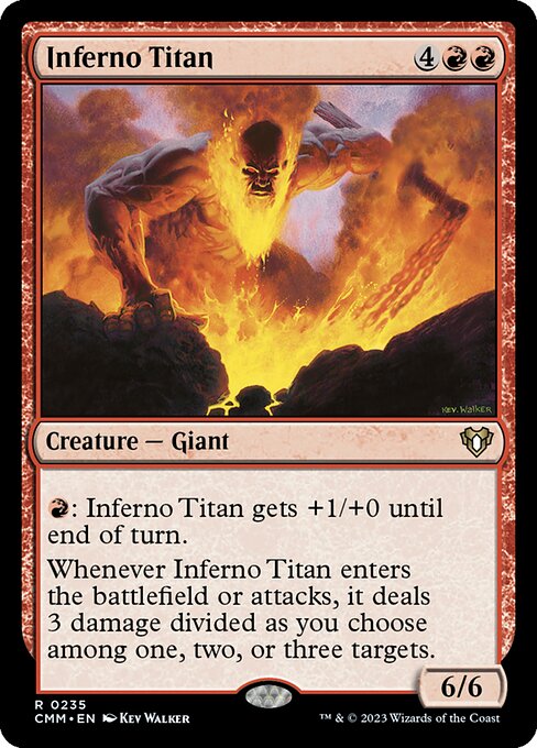 Magic the Gathering Card - Inferno Titan - MTG Circle