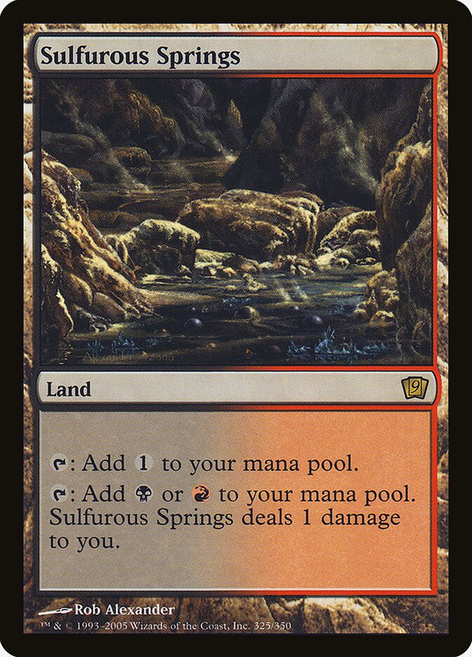 Magic the Gathering Card - Sulfurous Springs - MTG Circle