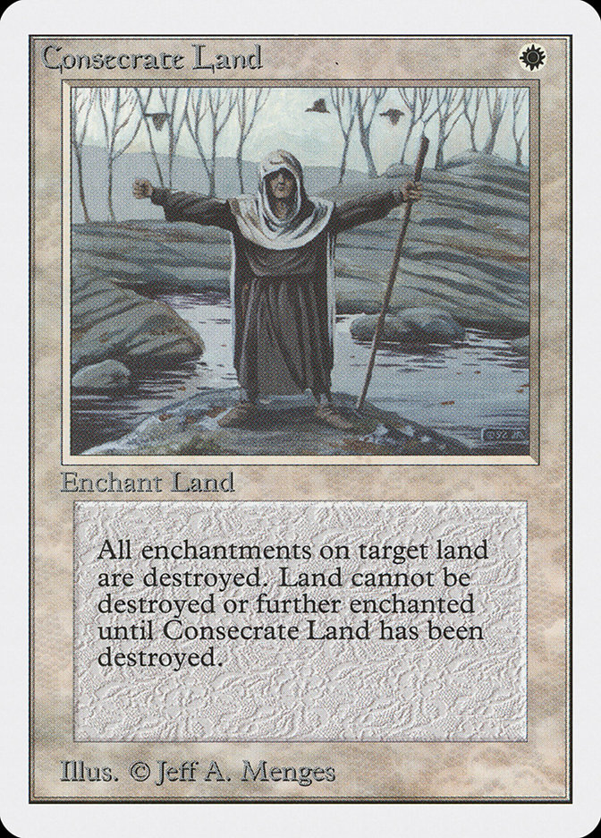 Magic the Gathering Card - Consecrate Land - MTG Circle