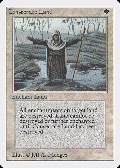 Magic the Gathering Card - Consecrate Land - MTG Circle