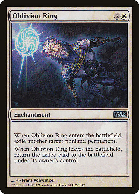 Magic the Gathering Card - Oblivion Ring - MTG Circle