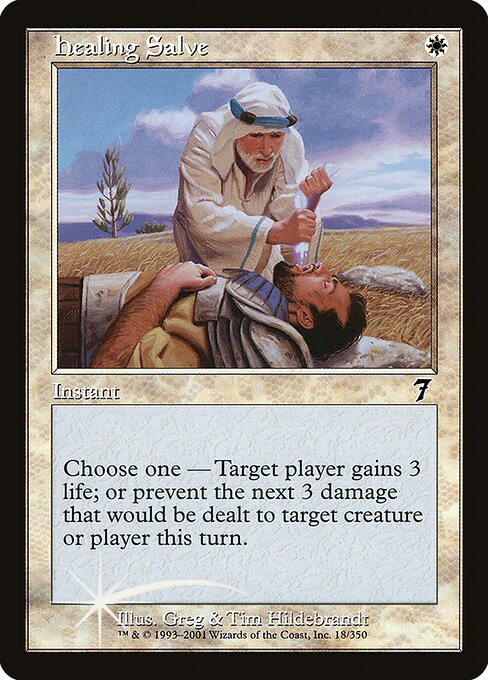 Magic the Gathering Card - Healing Salve - MTG Circle