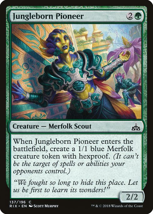 Magic the Gathering Card - Jungleborn Pioneer - MTG Circle