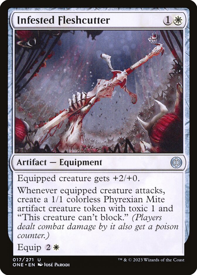 Magic the Gathering Card - Infested Fleshcutter - MTG Circle