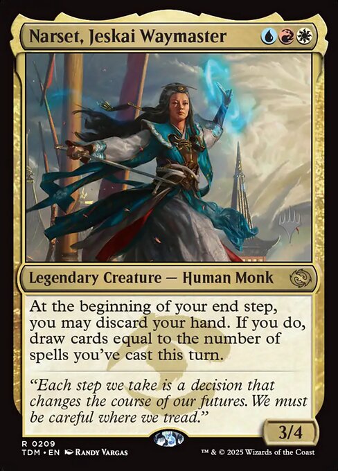 Magic the Gathering Card - Narset, Jeskai Waymaster - MTG Circle