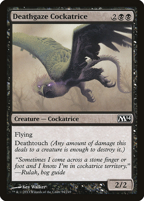 Magic the Gathering Card - Deathgaze Cockatrice - MTG Circle
