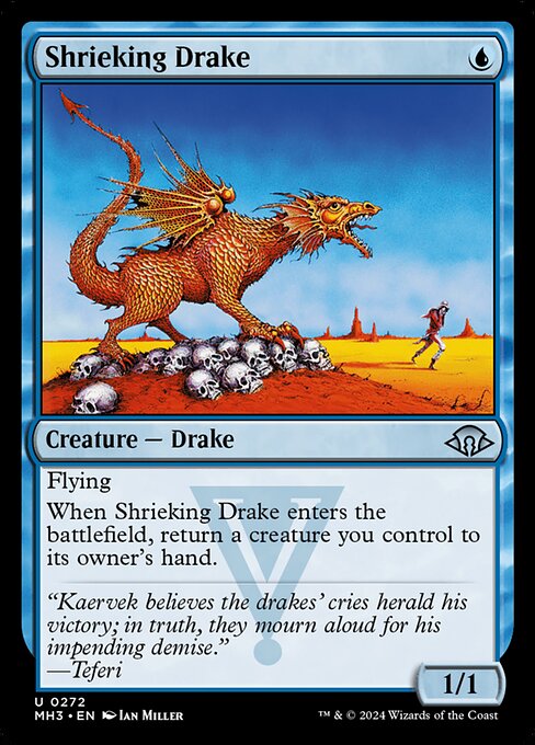 Magic the Gathering Card - Shrieking Drake - MTG Circle